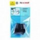 4 Embouts de chaise tubulaires FIX-O-MOLL noir 5,5mm Ø.18-20mm