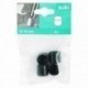 4 Embouts de chaise enveloppant FIX-O-MOLL noir Ø.16mm