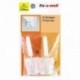 2 bloque-porte à visser FIX-O-MOLL hauteur 30mm transparent Ø.26mm
