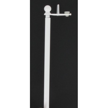 Tringle ESSENTIEL Fix'vit extensible 80 à 120cm blanc