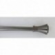 Kit tringle extensible 210 à 380cm ESSENTIEL embout Brasserie Graphite