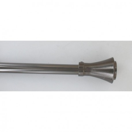 Kit tringle extensible 210 à 380cm ESSENTIEL embout Brasserie Graphite