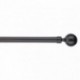 Kit tringle extensible 120 à 210cm LUANCE Embout Stael Gris Béton