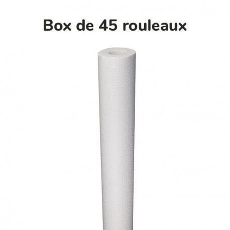 Box de 45 rouleaux de toile de verre à peindre promo maille standard 10mx1m 135g/m²