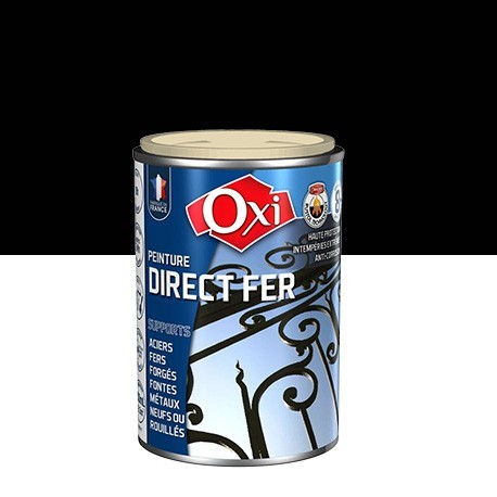 Peinture OXI direct fer noir brillant 100ml