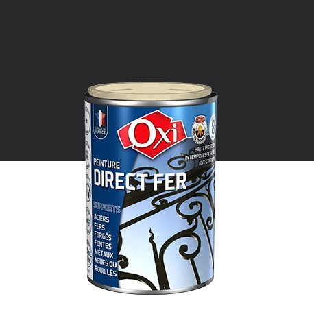 Peinture OXI direct fer noir mat 250ml