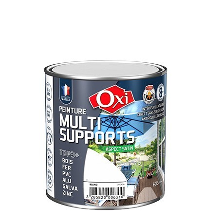Peinture OXI multi-supports Top3+ blanc satin 2,5L