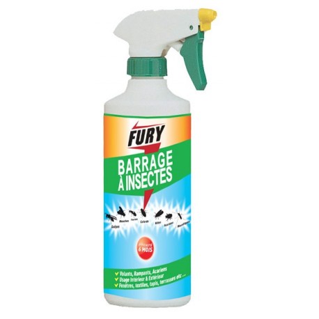 Barrage insectes pistolet FURY 500ml