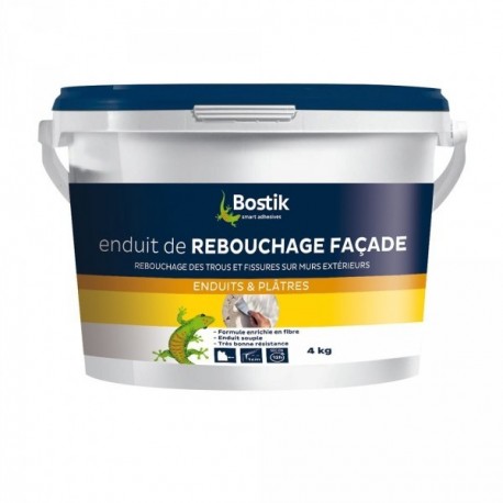 Enduit de rebouchage façade pâte BOSTIK Gamme GSB 4kg
