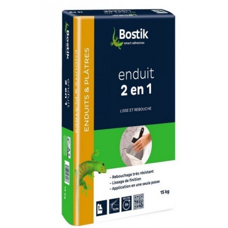 Enduit multi-usages 2-en-1 poudre BOSTIK Gamme GSB 15kg