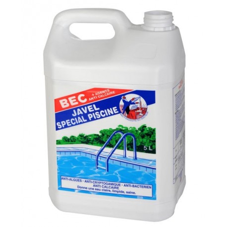 Eau de Javel PINTAUD-BEC spécial piscine 9,6% de chlore actif 5L