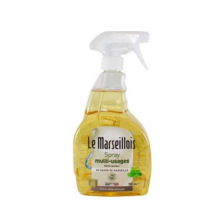 Spray multi-usages LE MARSEILLOIS parfum duo : menthe fraîche et note marine spray 750ml