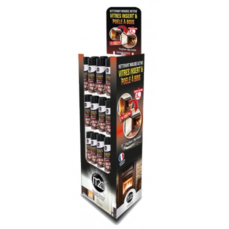 Box de 60x500ml IT2C Nettoyant vitres d'insert et de poële à bois