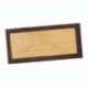Tapis brosse DECORMAT coco 17mm écru bordé marron 33x60cm
