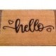 Tapis brosse coco 15mm Hello 40x60cm