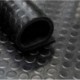Tapis caoutchouc pastillé noir 3mm 1mx10m