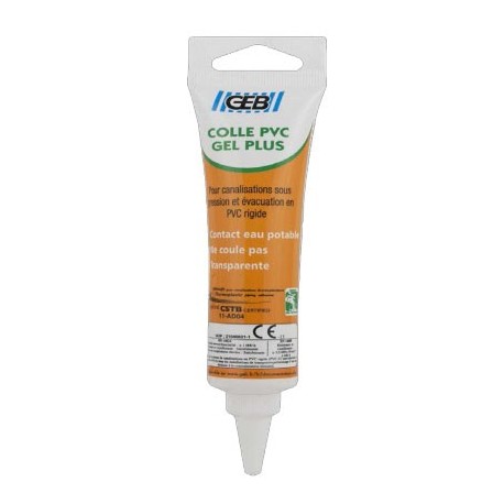 Colle PVC Gel+ GEB tube pegbordable 50ml