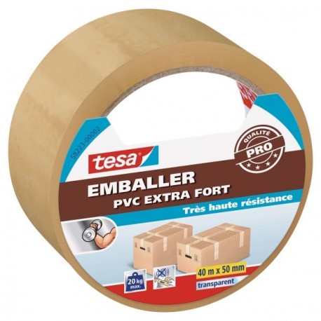 Adhésif d'emballage Extra Fort TESA transparent 40mx50mm