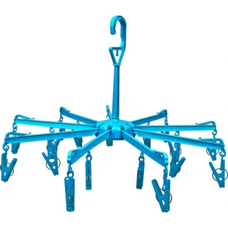 Séchoir pliable + 18 pinces à linges RM réf : 806719