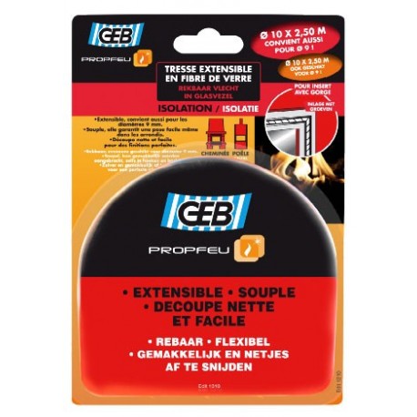 Tresse extensible en fibre de verre GEB Propfeu 9/10mmx2,5m