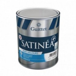 Peinture GUITTET Satinéa+ mat velours blanc 1L