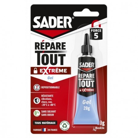 Colle SADER répar'tout ou Extrême gel 20g
