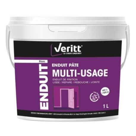 Enduit de finition VERITT blanc 1L