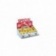 Présentoir de comptoir de 72 queues de morues jaunes assorties SCHULLER 12x(20+30+50+60) + 24x40
