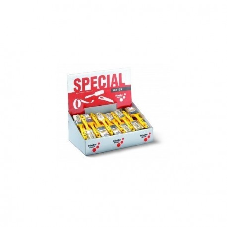 Présentoir de comptoir de 72 queues de morues jaunes assorties SCHULLER 12x(20+30+50+60) + 24x40