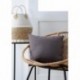 Coussin zip DUO 40x40cm gris