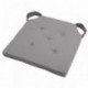 Galette DUO carrée velcro souris/gris 38x38cm