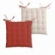 Galette DUO 16 points terracotta 40x40cm