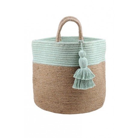 Sac déco STOF Maori aqua 30x30cm