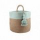 Sac déco STOF Maori aqua 30x30cm