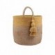 Sac déco STOF Maori moutarde 30x30cm