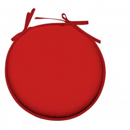 Galette plate NELSON ronde rouge Ø.40cm