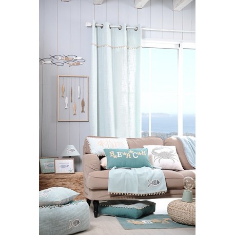 Rideau STOF NAUSICAA Ciel 140x260cm Outdoor