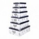 Lot de 6 Boites Gigognes OLONNE STOF Multicolore métal et carton