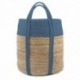 Sac décoration STOF Palawan pétrole 30x30x35cm