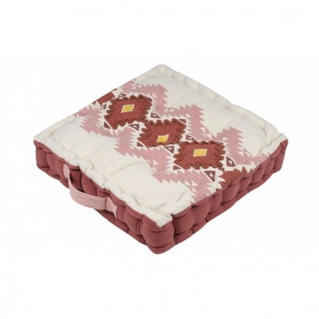 Coussin de sol STOF PUEBLA 45x45x10cm Sienne