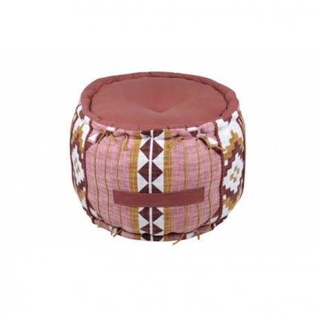 Pouf rond STOF PUEBLA 40x30cm Sienne