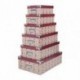 Lot 6 boîtes gigognes STOF PUEBLA Multicolore