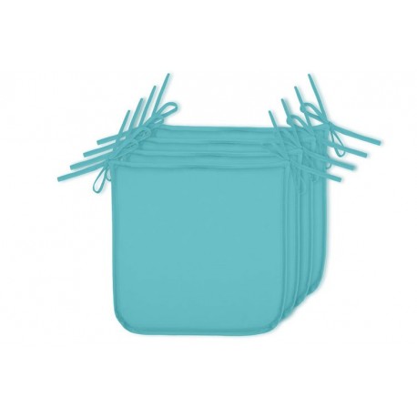 Lot de 4 galettes STOF HAWAI Outdoor aqua 38x38cm