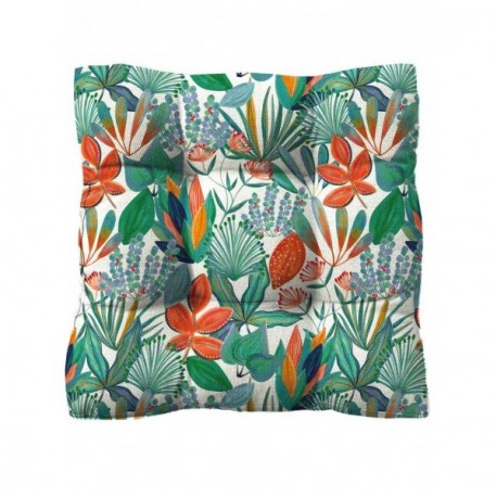 Coussin de sol STOF MANDALI Multicouleurs 60x60x12cm