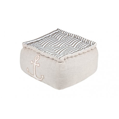 Pouf rond STOF GIBRALTAR Naturel 40x40x30cm