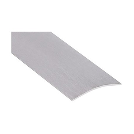 Seuil 1/2 bombé percé ROMUS 40mm 2,70m réf.1063 inox brossé