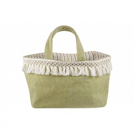 Sac décoration STOF Formentera 30x20x20cm vert