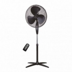 Ventilateur sur pied Khela GARSACO 45W noir avec commande