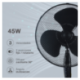 Ventilateur Kureli GARSACO 45W noir 3 en 1 table,mur et sol