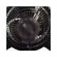 Ventilateur WOOZOO compact fixe noir 23m²